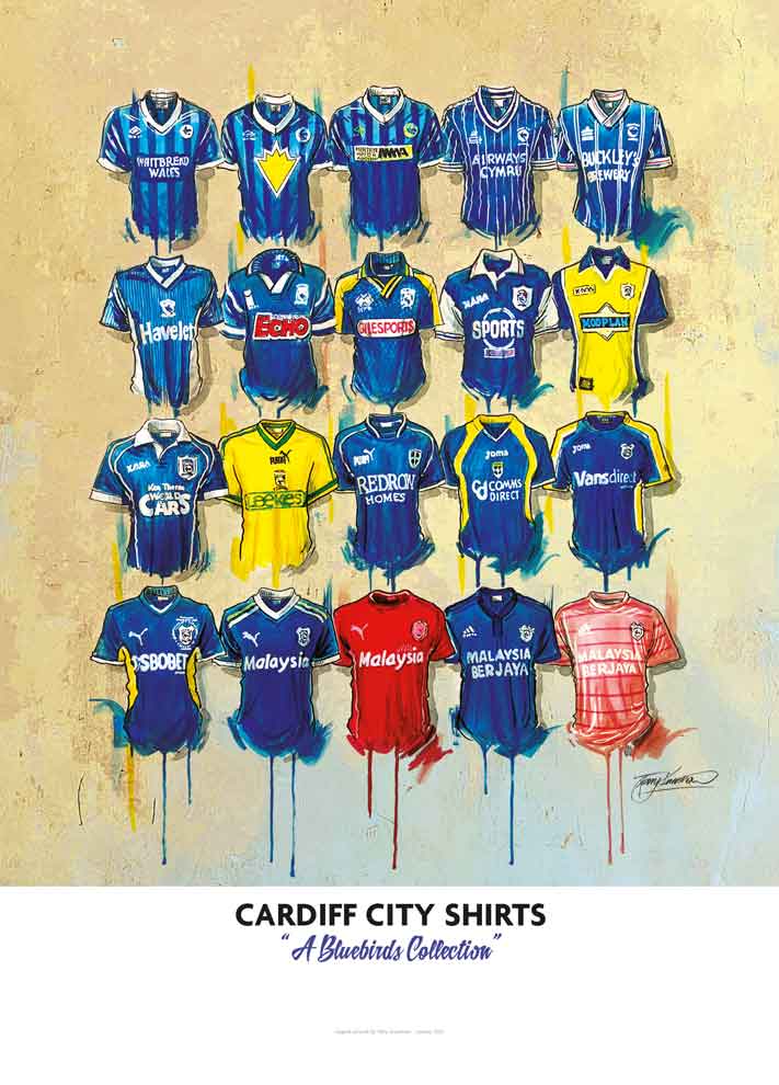 Cardiff Limited Edition Football Art Prints - Buy Unique Art Prints ...
