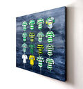 Celtic FC Shirts 30x30 Canvas - Terry Kneeshaw Art