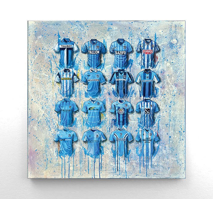 Coventry City 40x40 Canvas - Terry Kneeshaw Art