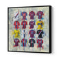 Crystal Palace Shirts Print 40x40 Canvas - Terry Kneeshaw Art
