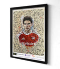Declan Rice Arsenal Charity Art Print | Willow Foundation - Terry Kneeshaw Art