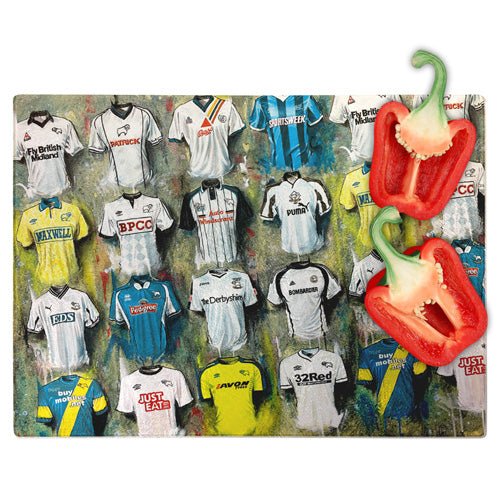 Derby County Chopping Board - Terry Kneeshaw Art