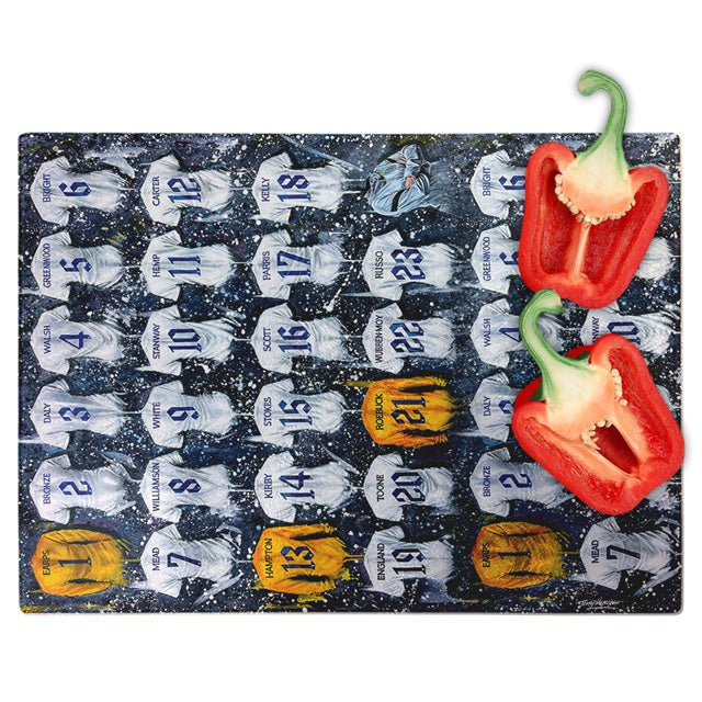 England 2022 - A Lionesses Collection Chopping Board - Terry Kneeshaw Art