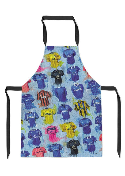 Everton Shirts - A Toffee's Collection Apron - Terry Kneeshaw Art
