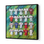 Fulham FC Shirts 30x30 Canvas - Terry Kneeshaw Art