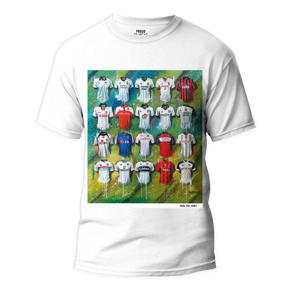Fulham FC Shirts - A Cottagers Collection T Shirts - Terry Kneeshaw Art