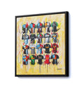 Harlequins Shirts 20x20 Canvas - Terry Kneeshaw Art