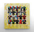 Harlequins Shirts 30x30 Canvas - Terry Kneeshaw Art