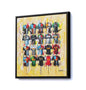 Harlequins Shirts 30x30 Canvas - Terry Kneeshaw Art