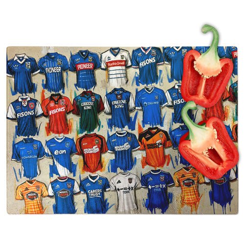 Ipswich Town Chopping Board - Terry Kneeshaw Art