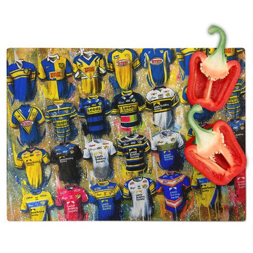 Leeds Rhinos Chopping Board - Terry Kneeshaw Art