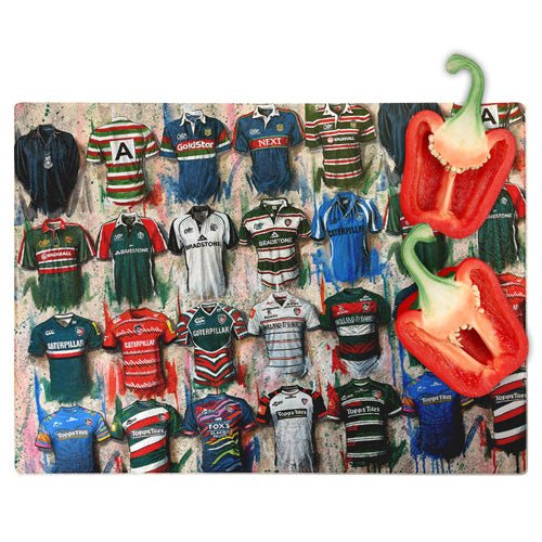 Leicester Tigers Chopping Board - Terry Kneeshaw Art