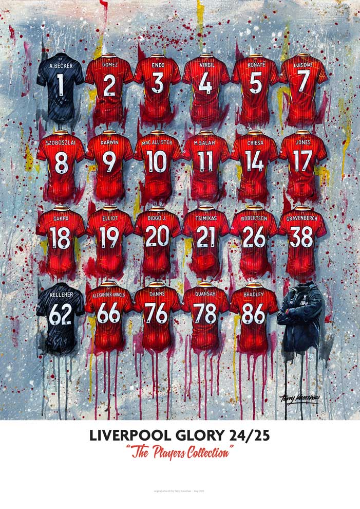 Liverpool 24/25 Champions - (Pre Order) - Terry Kneeshaw Art
