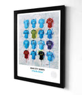 Manchester City FC Shirts A3 - Terry Kneeshaw Art