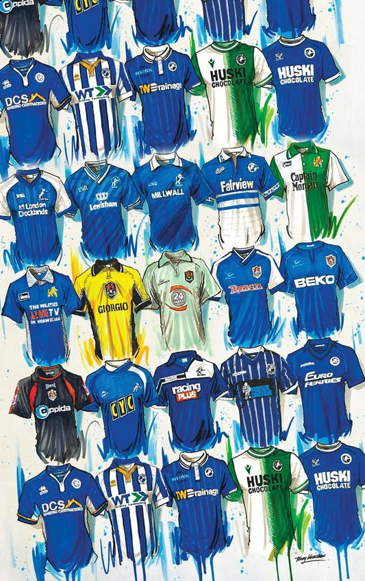 Millwall Tea Towel - Terry Kneeshaw Art