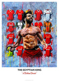 Mo Salah – The Egyptian King | Liverpool Football Art A3 Print - Terry Kneeshaw Art