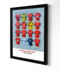 Nottingham Forest FC Shirts - A2 Signed Limited Edition Prints - Terry Kneeshaw Art