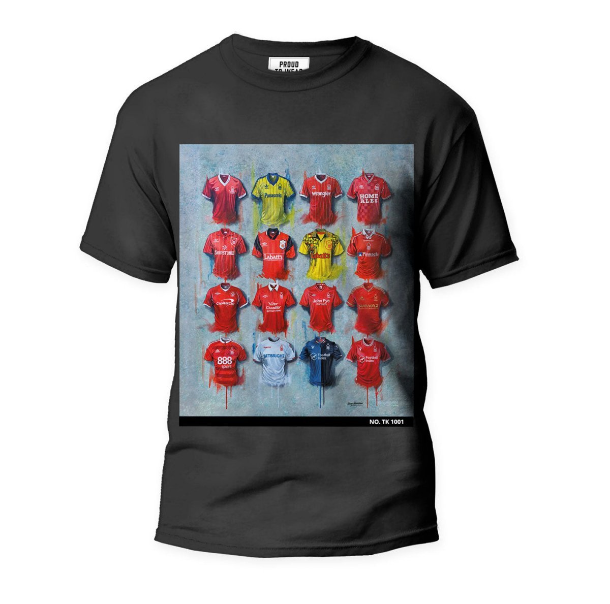Nottingham Forest Shirt - A Tricky Trees Collection T Shirt (Sale) - Terry Kneeshaw Art