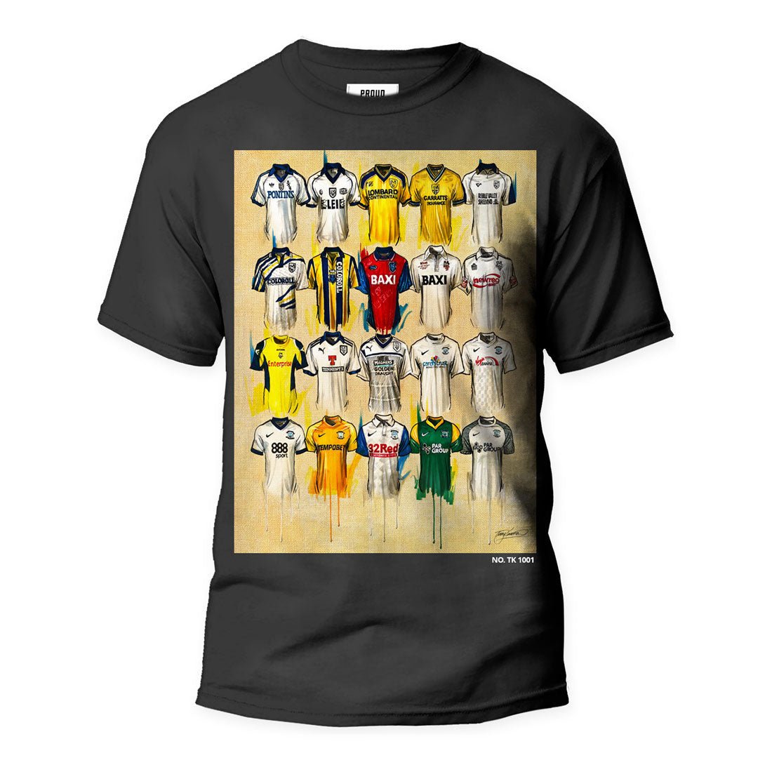 Preston North End Shirts - T Shirt - Terry Kneeshaw Art
