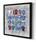 QPR FC Shirts 20x20 Canvas - Terry Kneeshaw Art