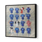 Rangers FC Shirts 20x20 Canvas - Terry Kneeshaw Art