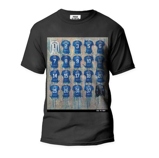 Rangers FC Shirts A Champions Collection Tshirt - Terry Kneeshaw Art