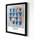 Rangers FC Shirts A3 - Terry Kneeshaw Art