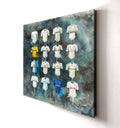 Spurs FC Shirts 30x30 Canvas - Terry Kneeshaw Art