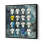 Spurs FC Shirts 40x40 Canvas - Terry Kneeshaw Art