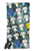 Spurs Shirts - A Lilywhite's Collection Beach Towel - Terry Kneeshaw Art