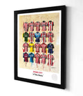 Stoke City FC Shirts A3 - Terry Kneeshaw Art