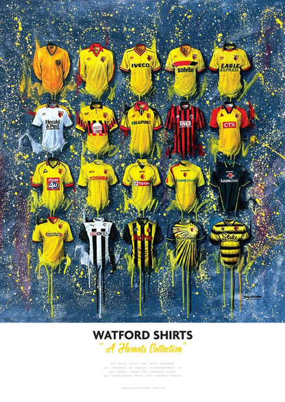 Watford FC Football Shirts Art Terry Kneeshaw – Terry Kneeshaw Art