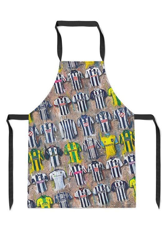 West Brom Shirts - A Baggies Collection Apron - Terry Kneeshaw Art