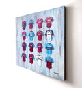 West Ham FC Shirts 30x30 Canvas - Terry Kneeshaw Art