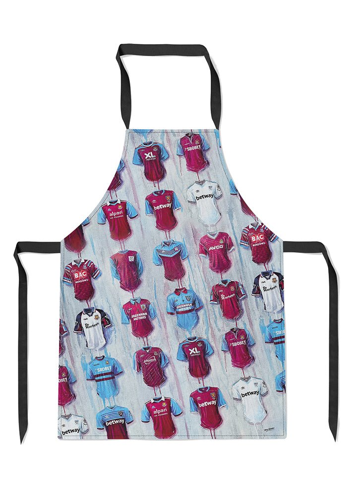West Ham Shirts - A Hammers Collection Apron - Terry Kneeshaw Art