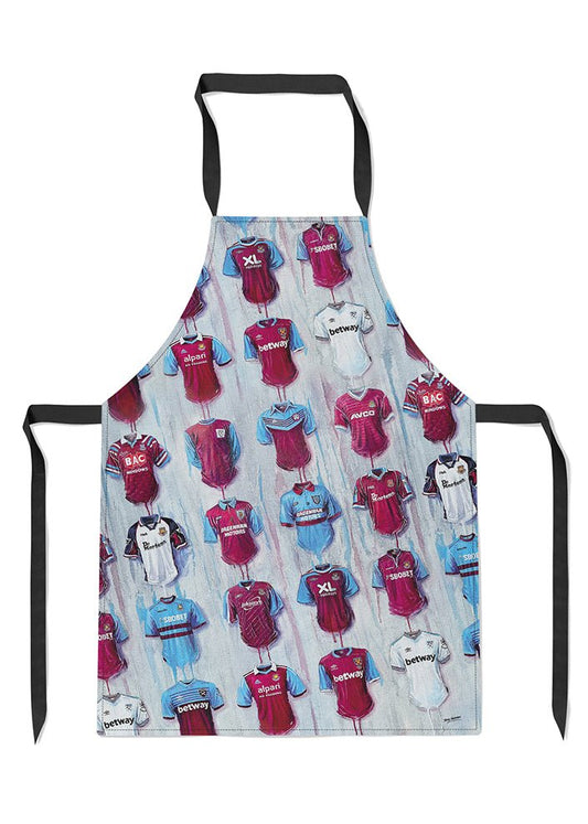 West Ham Shirts - A Hammers Collection Apron - Terry Kneeshaw Art