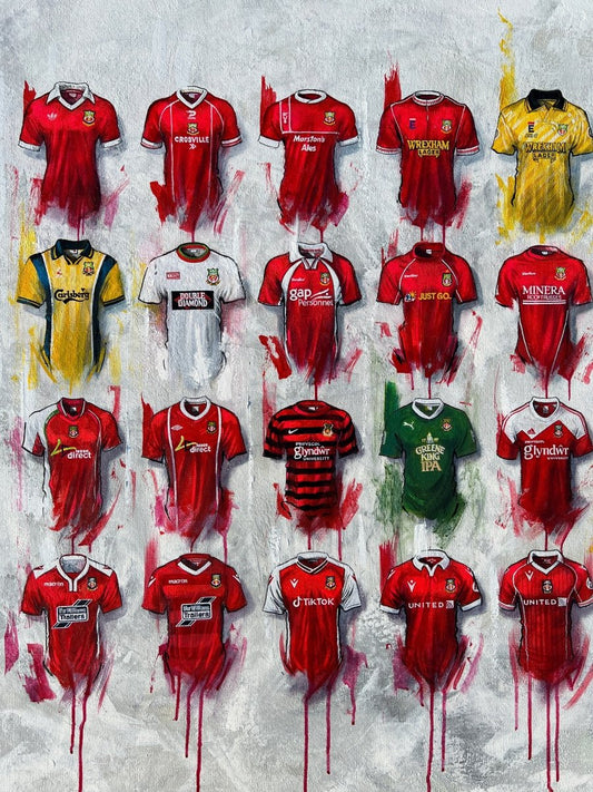 Wrexham - A2 Signed Limited Edition Personalised Prints - Terry Kneeshaw Art