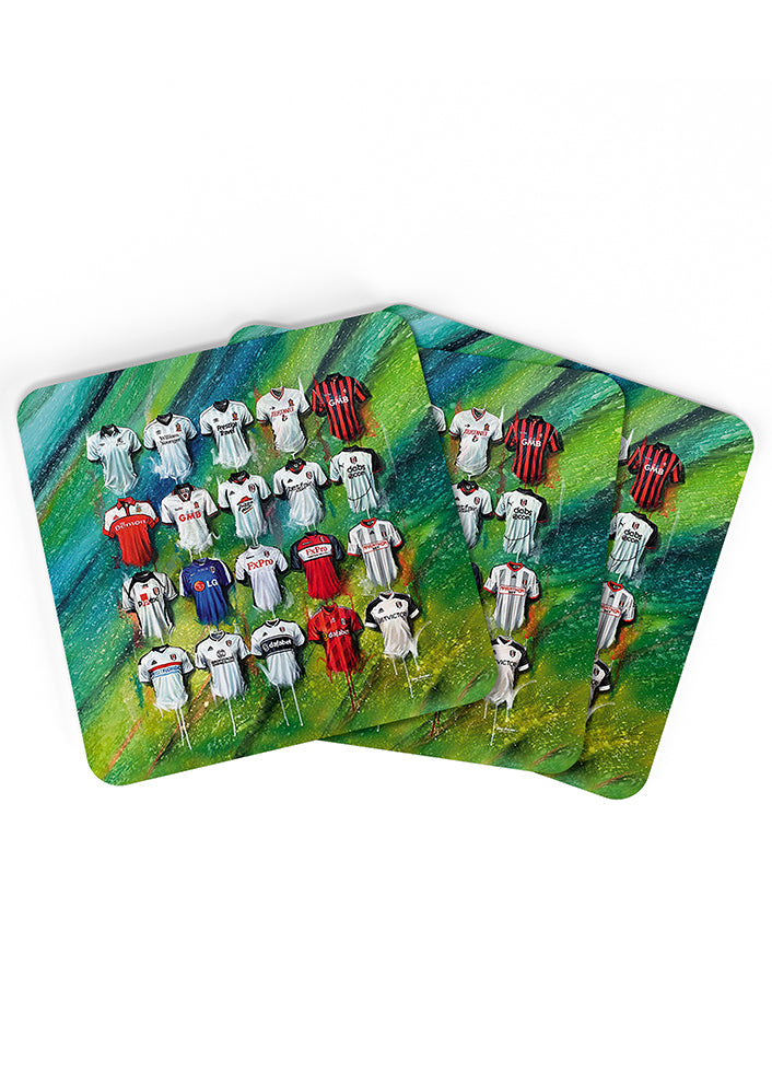 Fulham FC Shirts - A Cottager's Collection Coasters