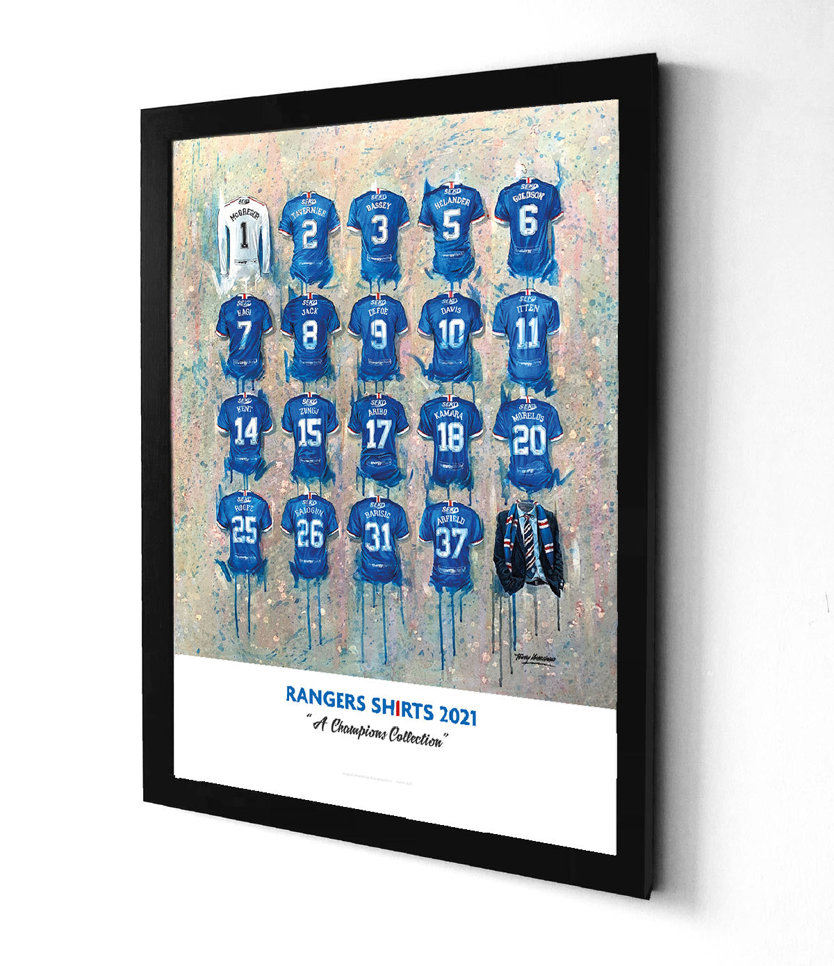 Rangers FC Champions Shirts A3