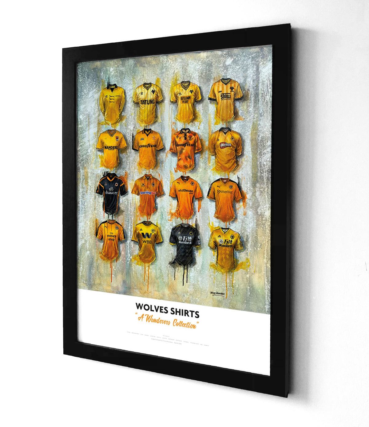 Wolves FC Football Shirts Art | Terry Kneeshaw – Terry Kneeshaw Art