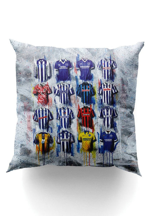 Brighton And Hove Albion - A Seagulls Collection Cushion - Terry Kneeshaw Art